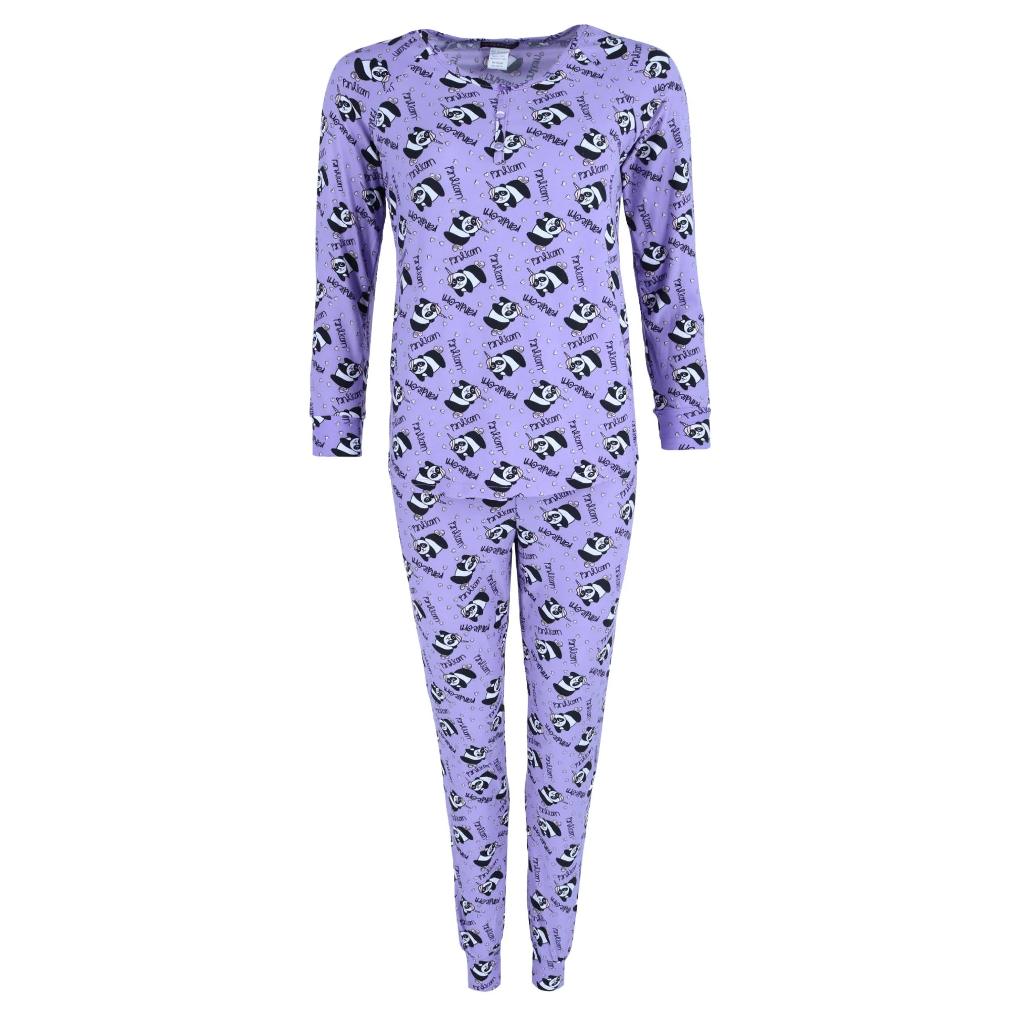 Women's Panda Print Pajama Jogger Set