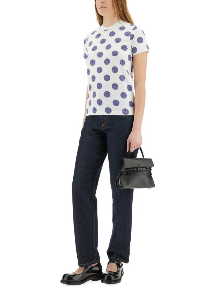 Laurel Crown Patch Denim Pants