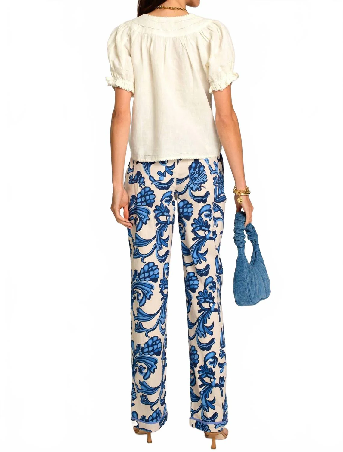 Tilda Straight Leg Pant In Grand Entrance Ivory