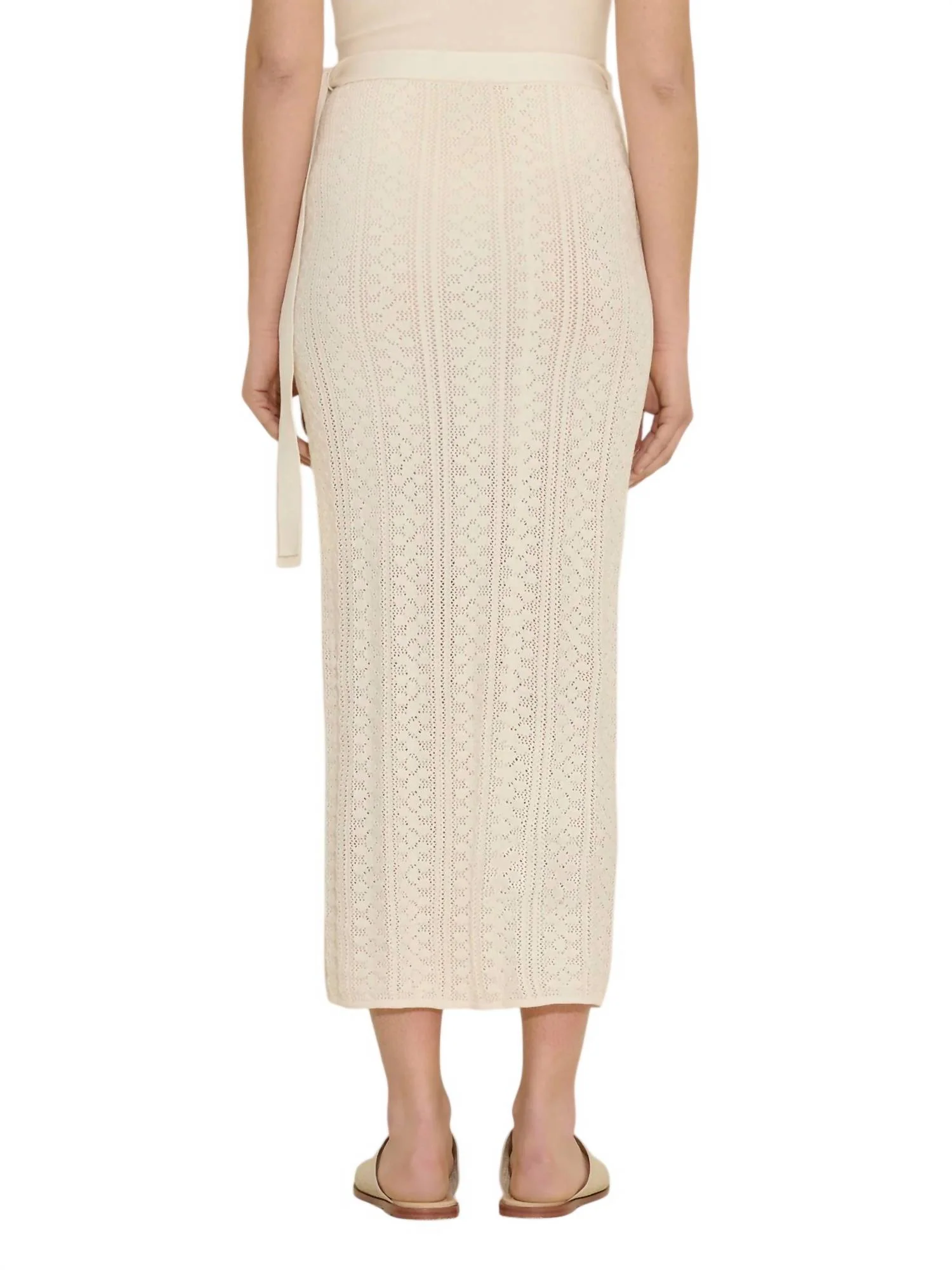 Kelp Crochet Skirt In White