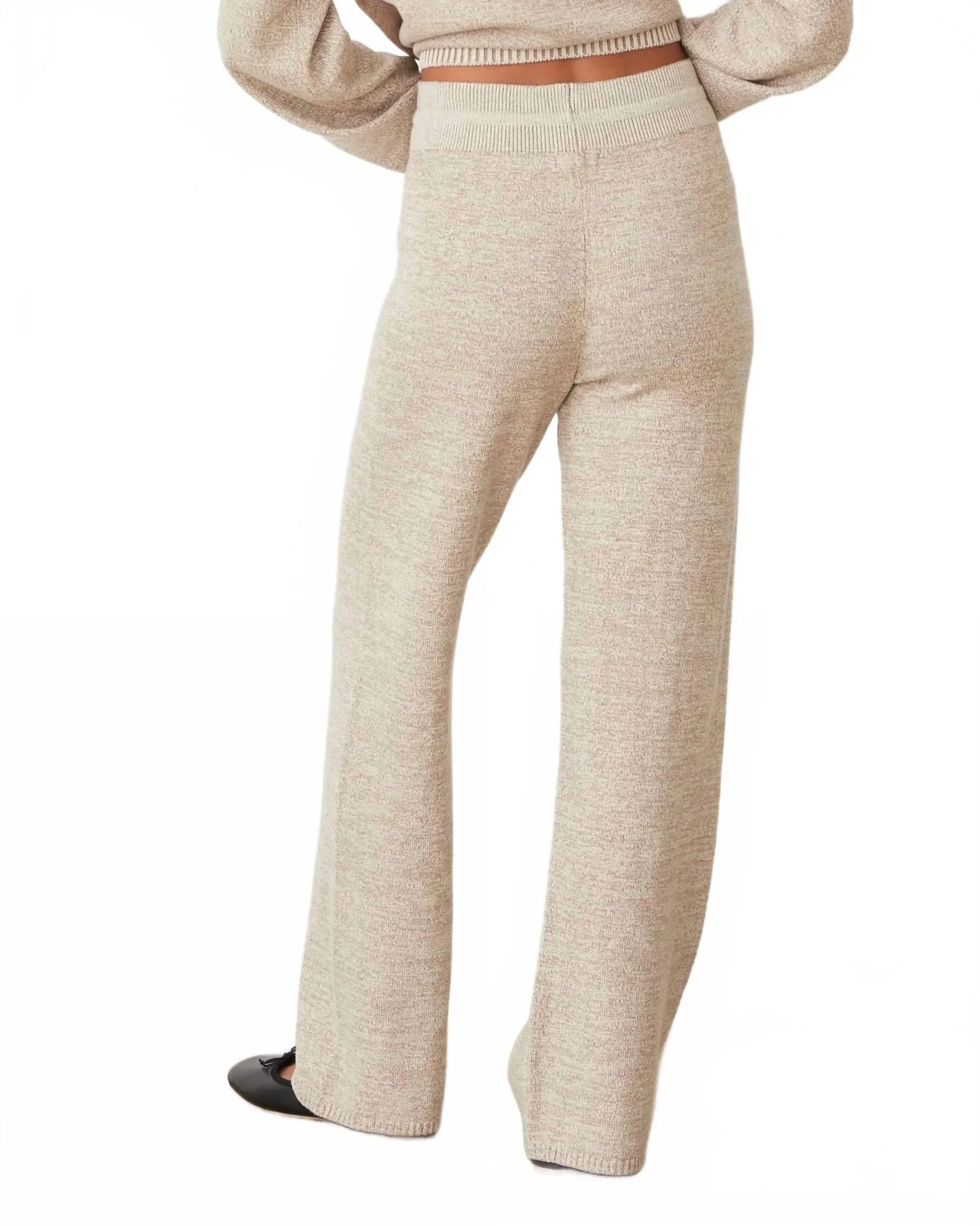 Organic Cotton Cashmere Relaxed Pant In Walnut