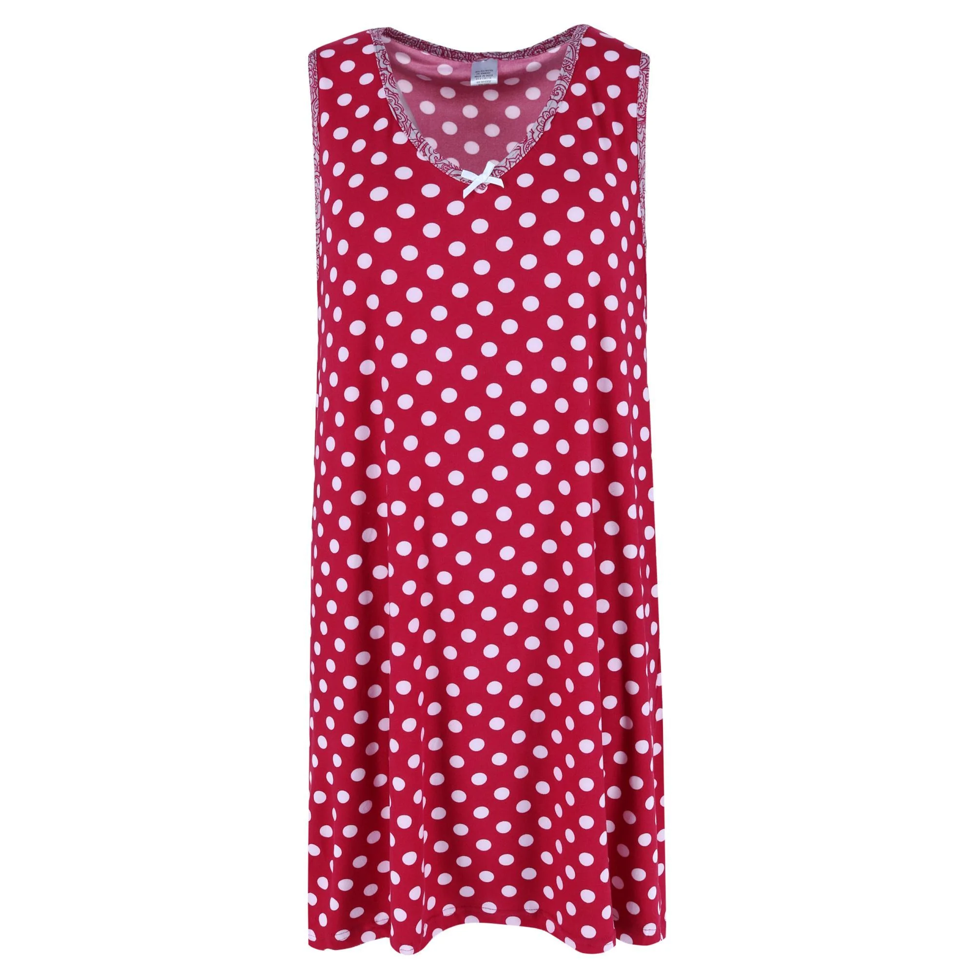 Women's Plus Size Polka Dot Gown and Robe Set