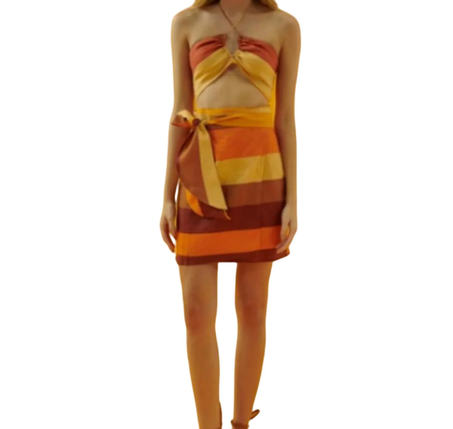 Sasha Skirt In Faded Stripes