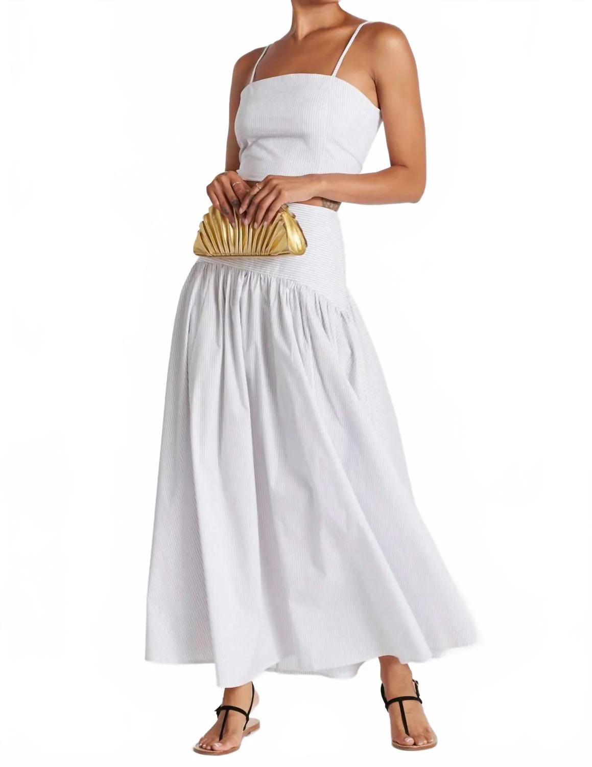 Women's Sorrento Maxi Skirt In Pinstripe