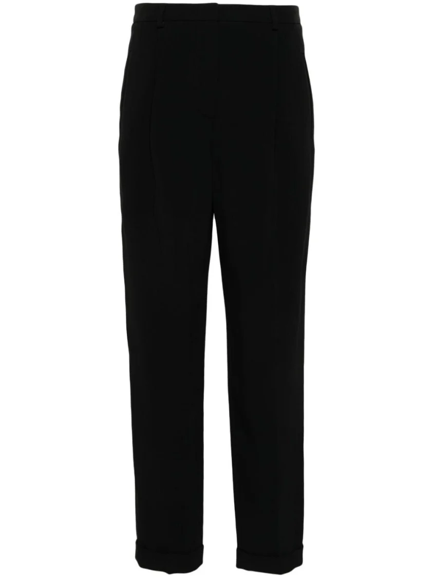 High-Waist Tailored Pants With Straight-Leg Silhouette