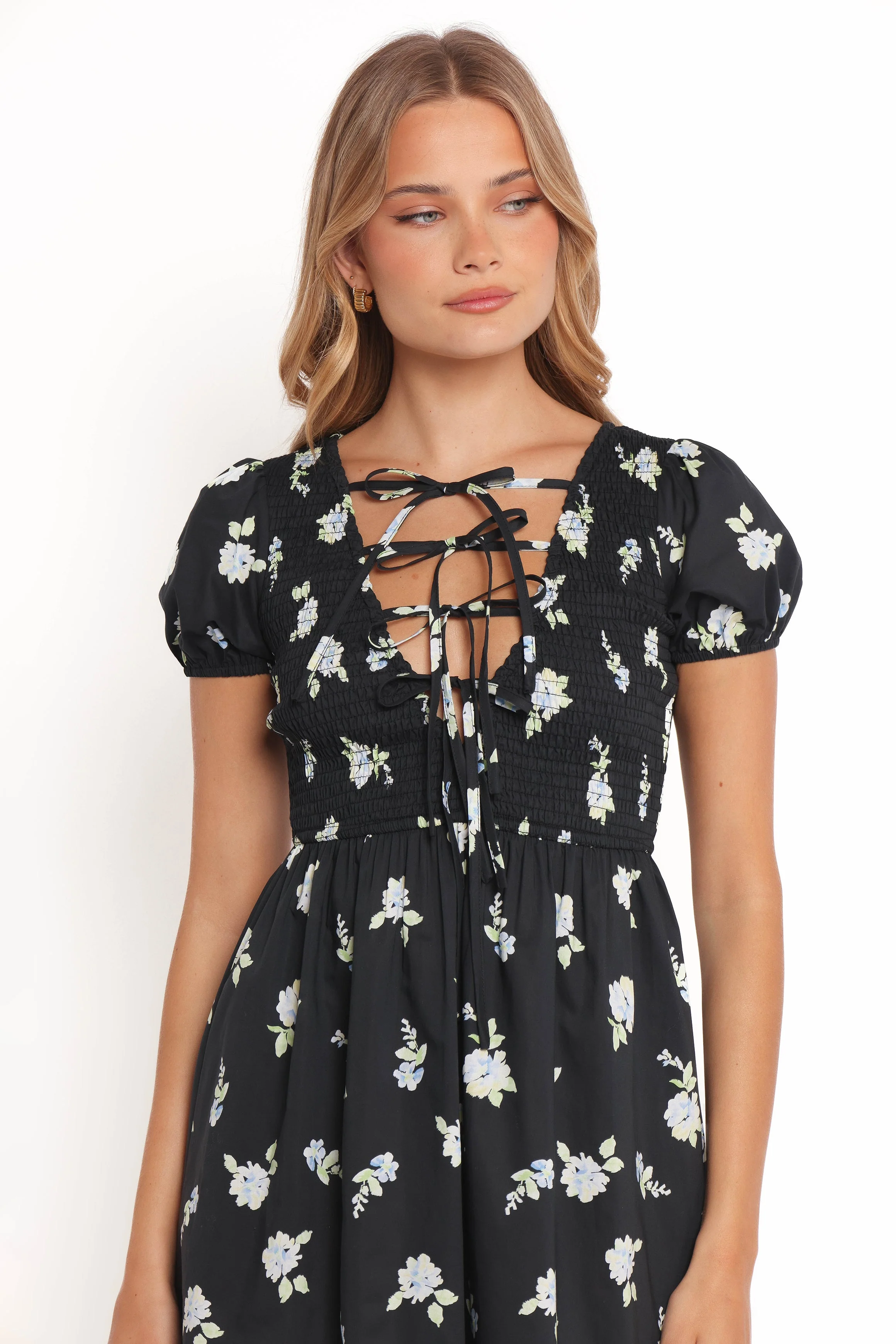 Winny Mini Dress - Navy Floral