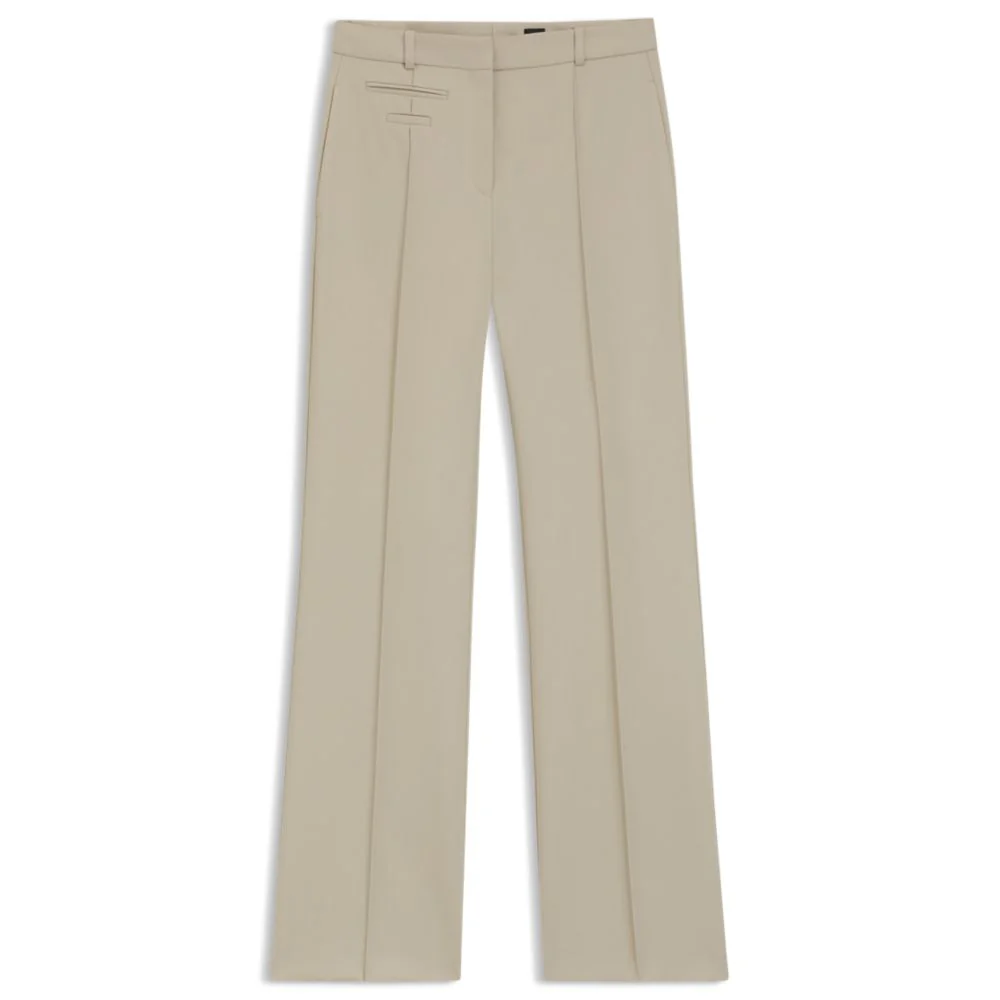 Regular-fit trousers in virgin-wool twill