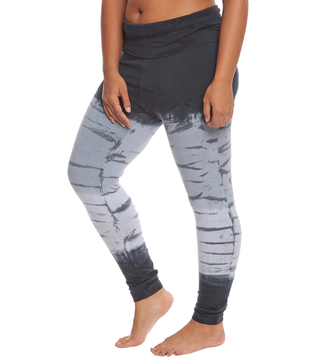 Hard Tail Plus Size Contour Rolldown Cotton Yoga Leggings