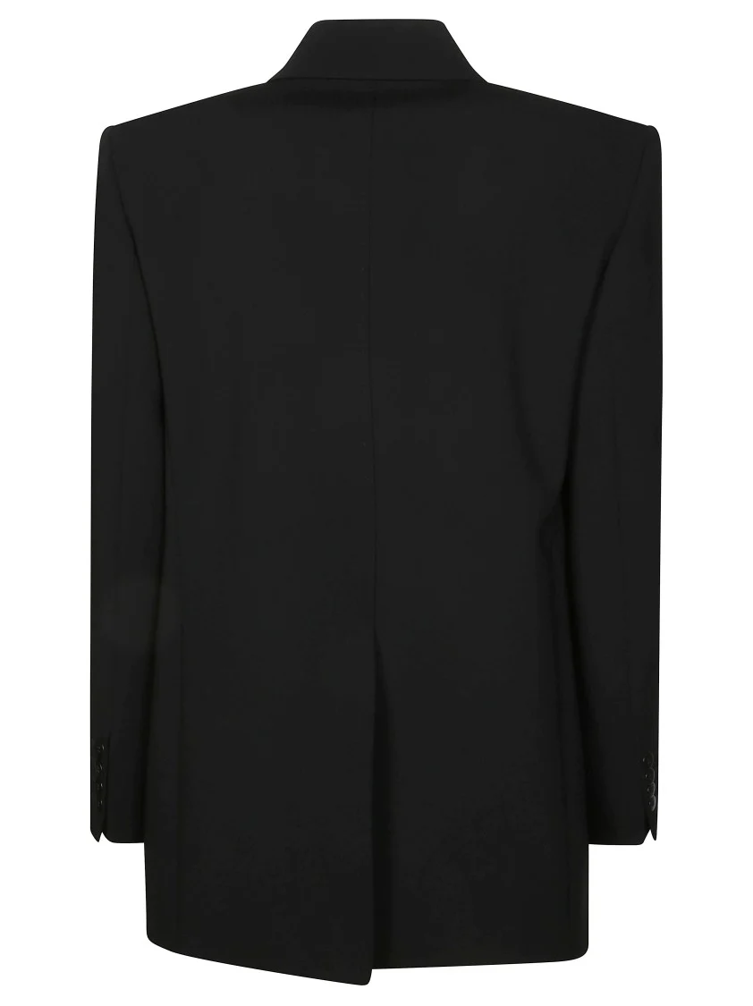 Single-Breasted Tailored Blazer With Notched Lapel