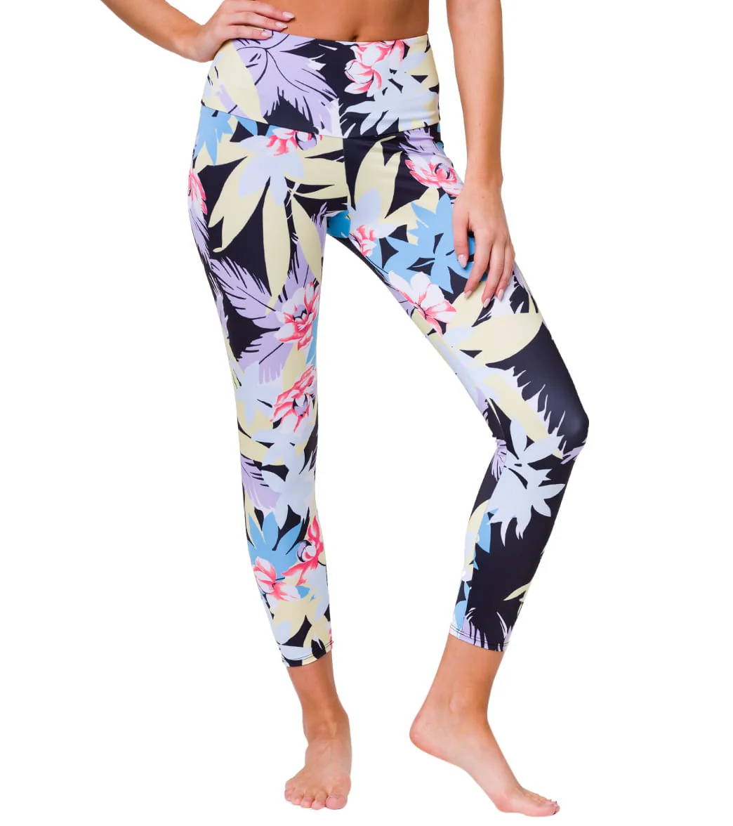 Onzie High Waisted Basic 7/8 Yoga Leggings Kauai