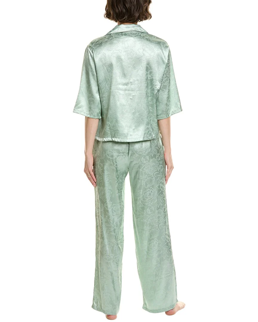 Nanette Lepore 2pc Pajama Shirt & Pant Set