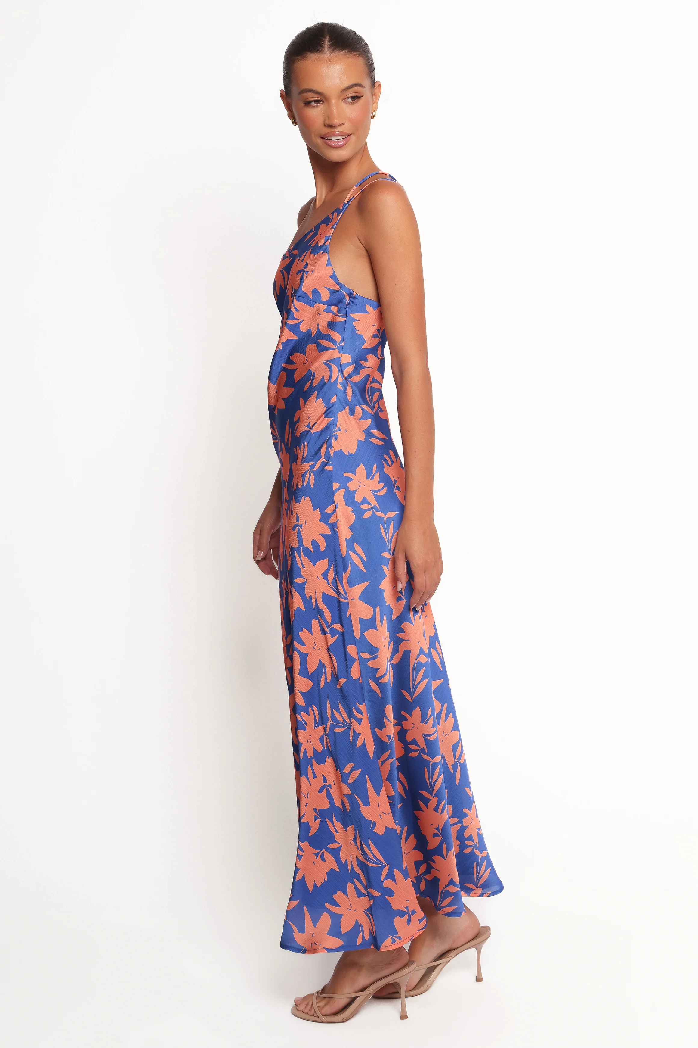 Bottie Maxi Dress - Blue/Orange Floral