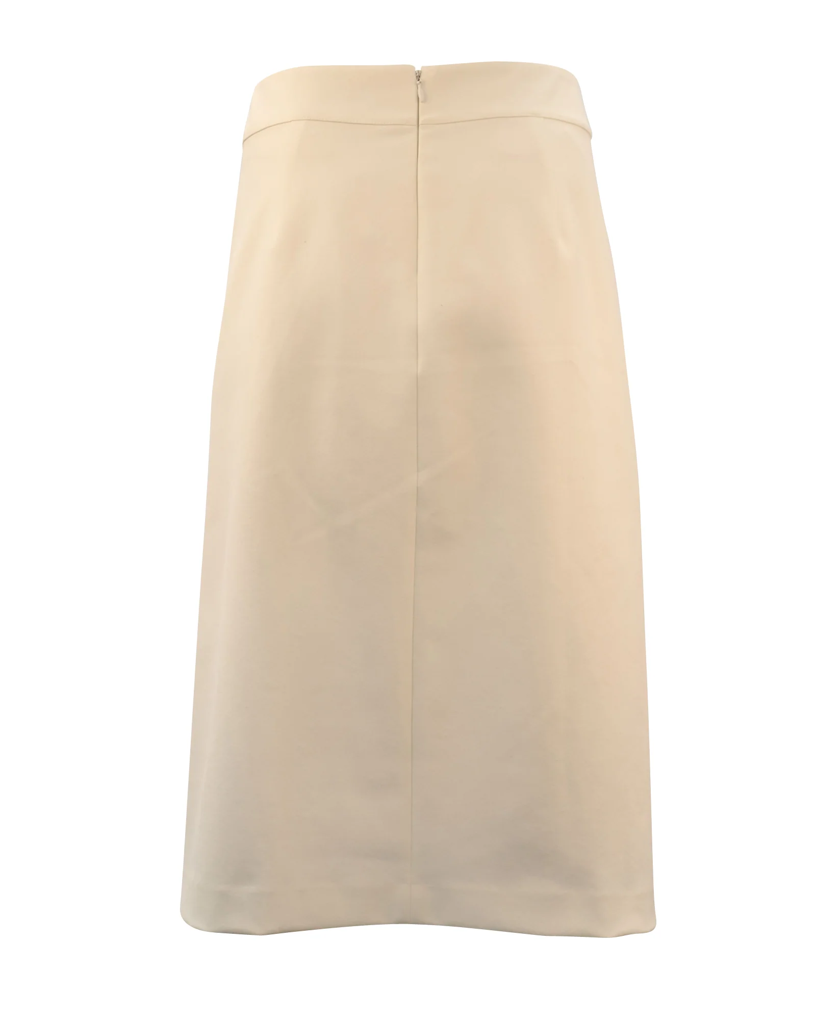 Madewell Midi Pencil Skirt in White Polyester