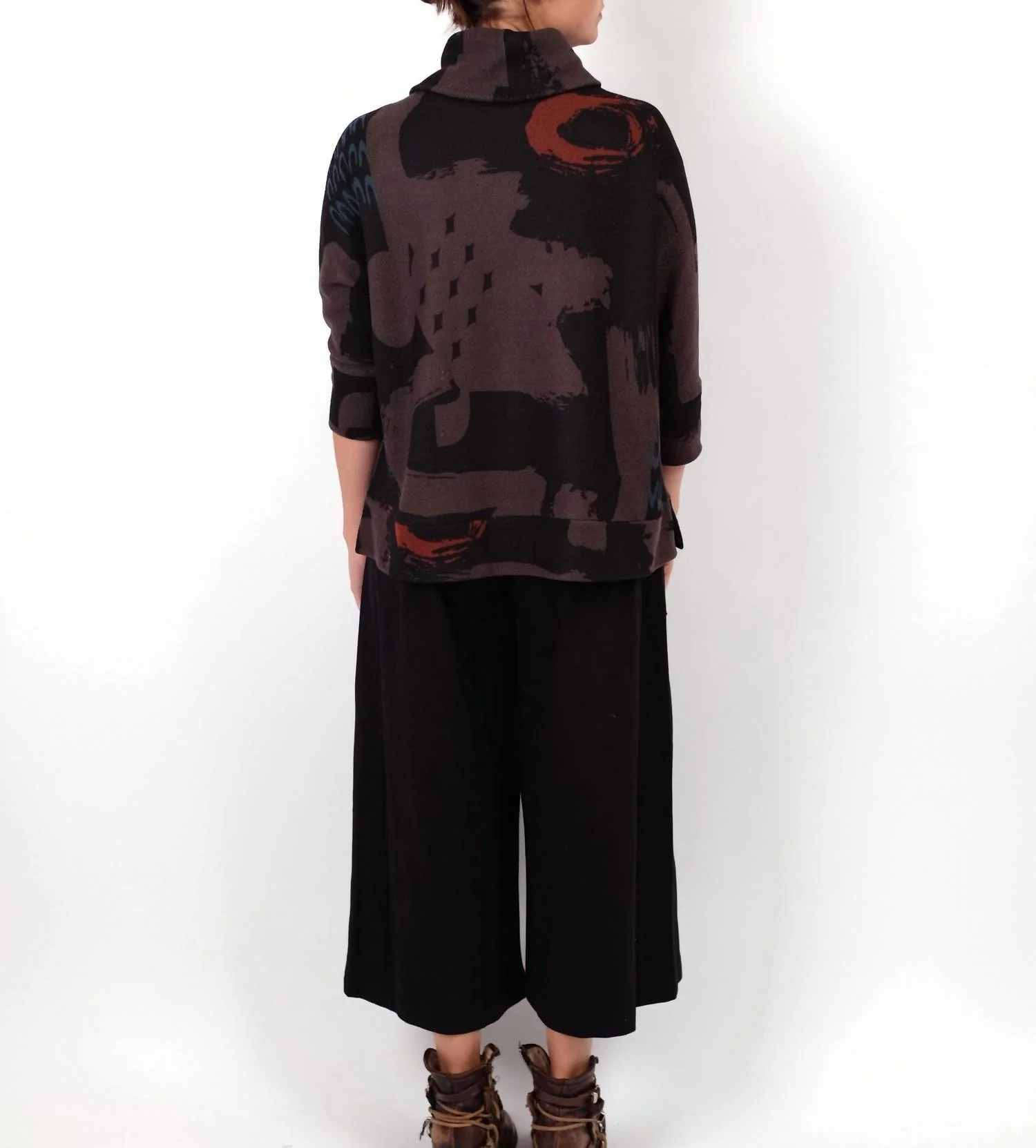 Teddie Wide Leg Pant In Black