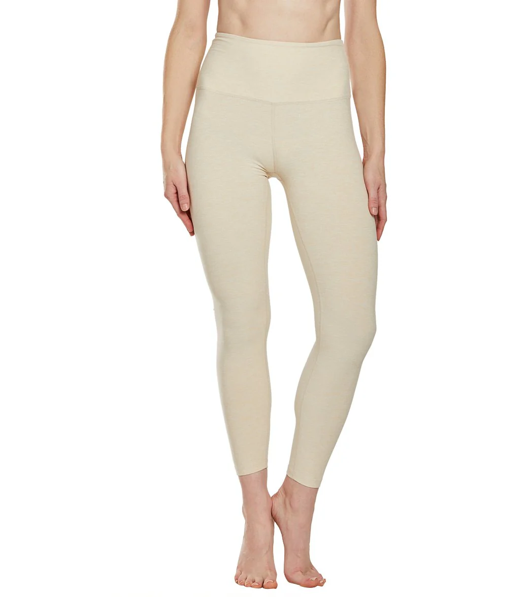 Beyond Yoga Spacedye High Waisted Caught In The Midi 7/8 Yoga Leggings Sandstone Almond