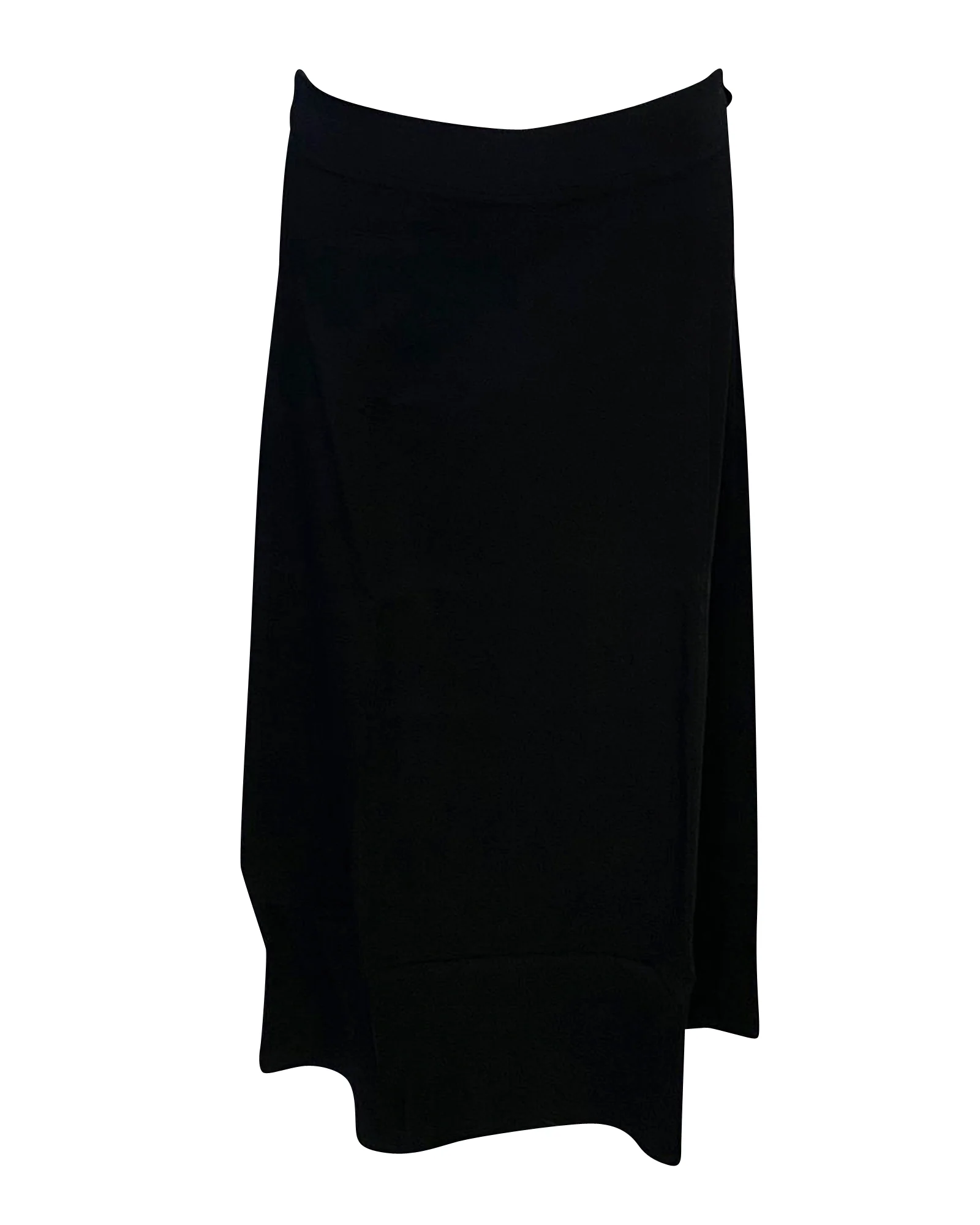 Helmut Lang Maxi Skirt in Black Viscose
