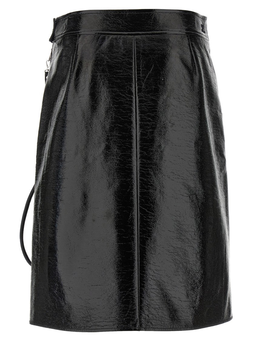 Zipped Vinyl' Skirt