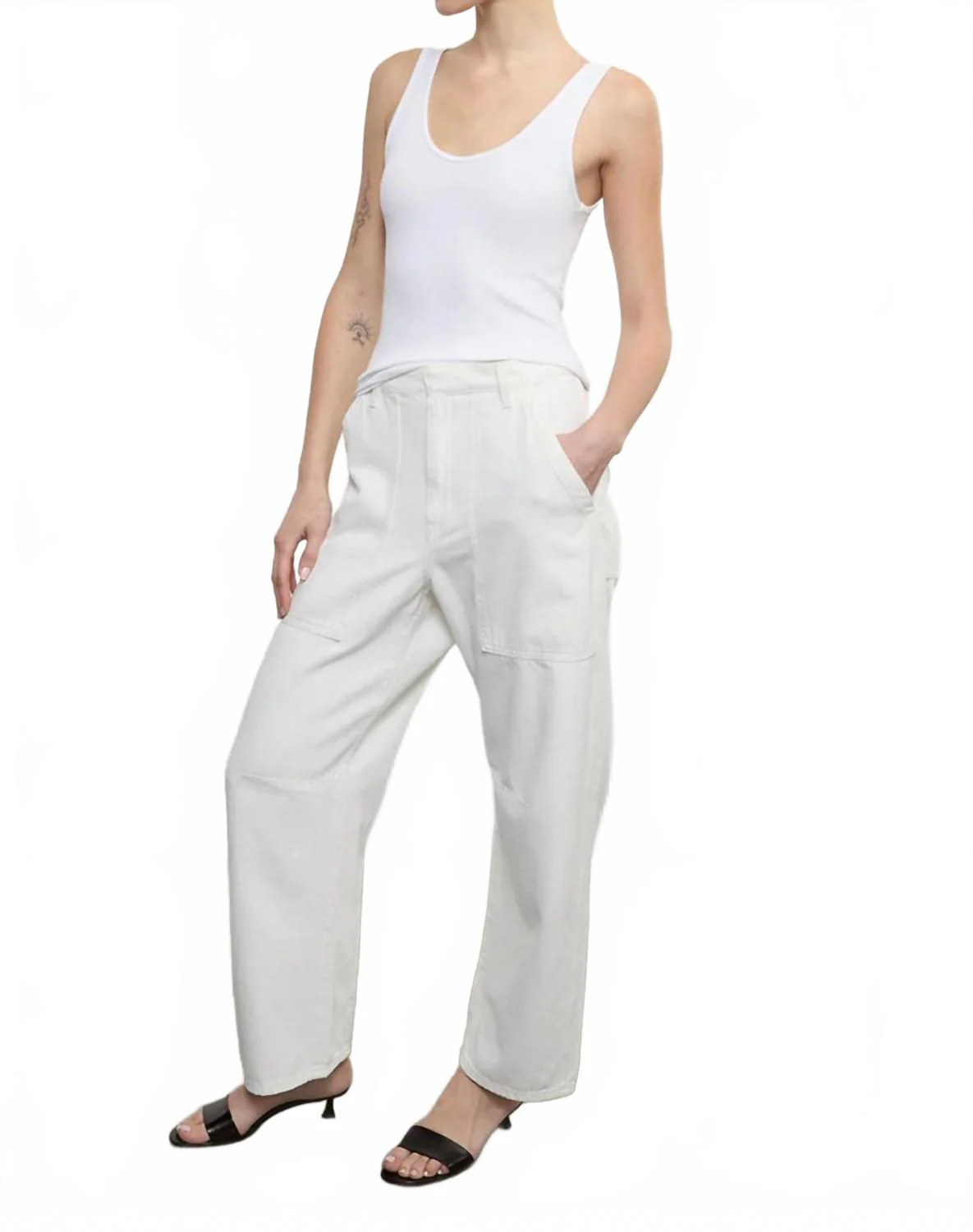 Utility Pant In White