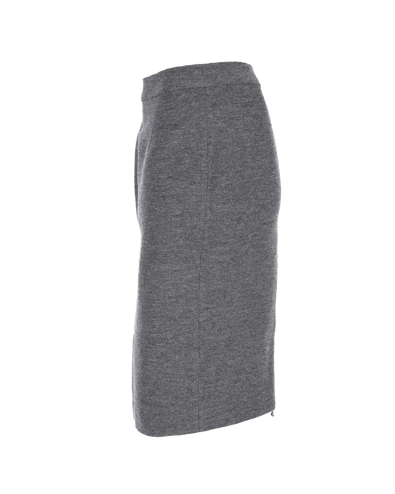 Lanvin Pencil Skirt in Grey Wool