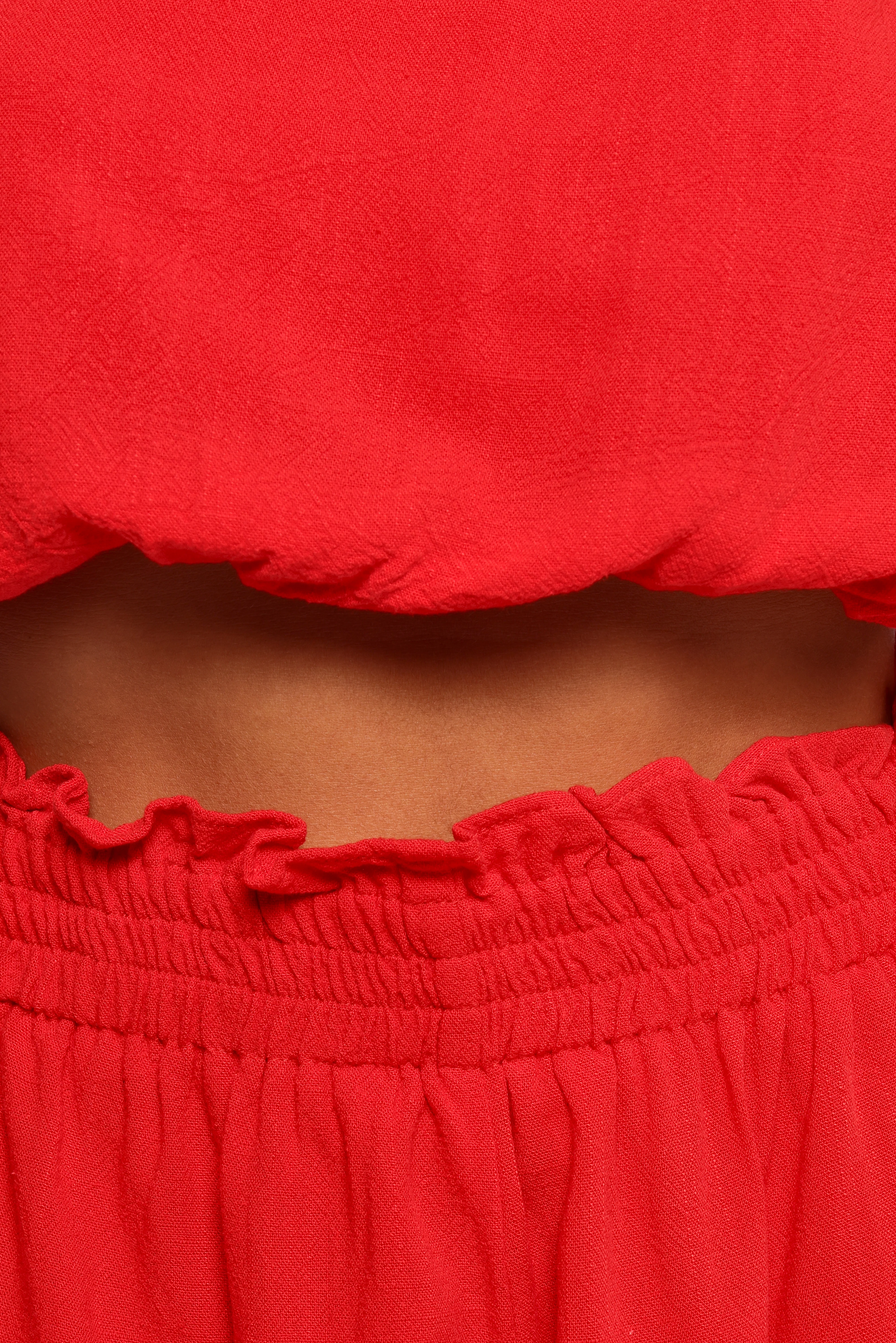 Sally Top & Short Set - Red