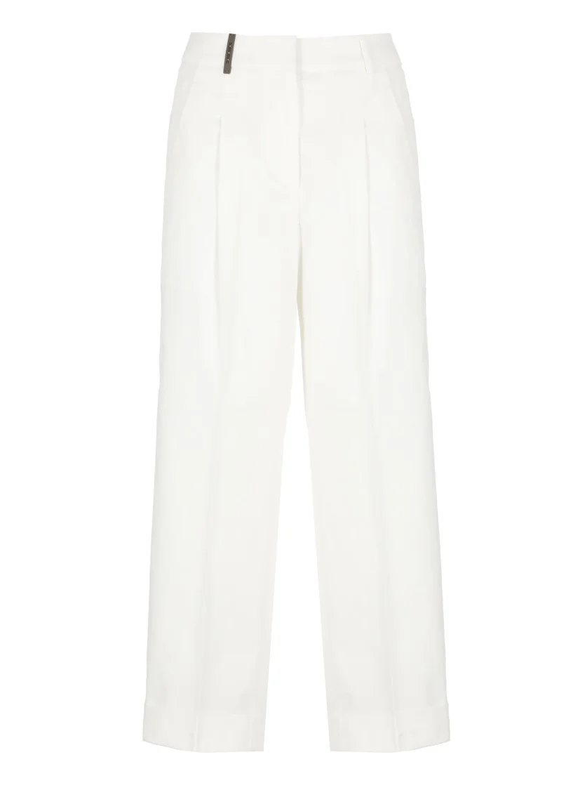 White Cotton Pants