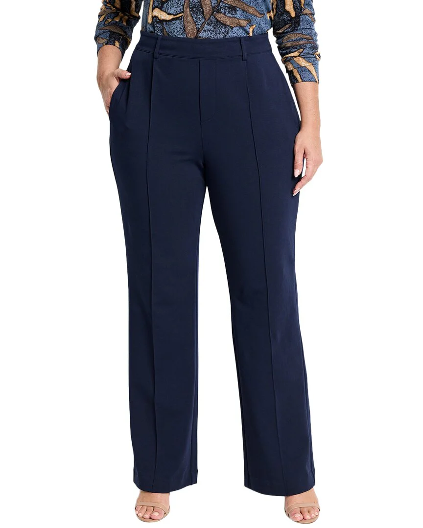NIC+ZOE Plus Knit Wide Leg Pleated Pant