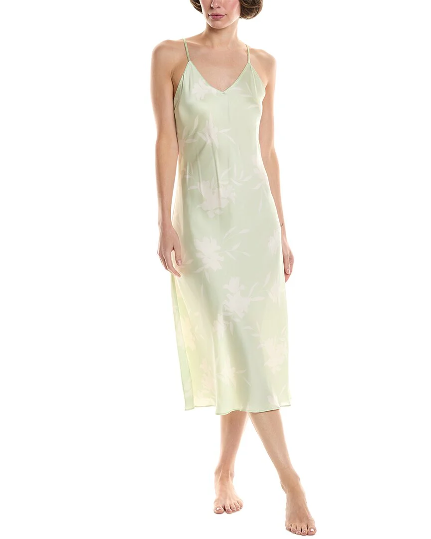 NATORI EDIT Lily Printed Satin Icon Gown
