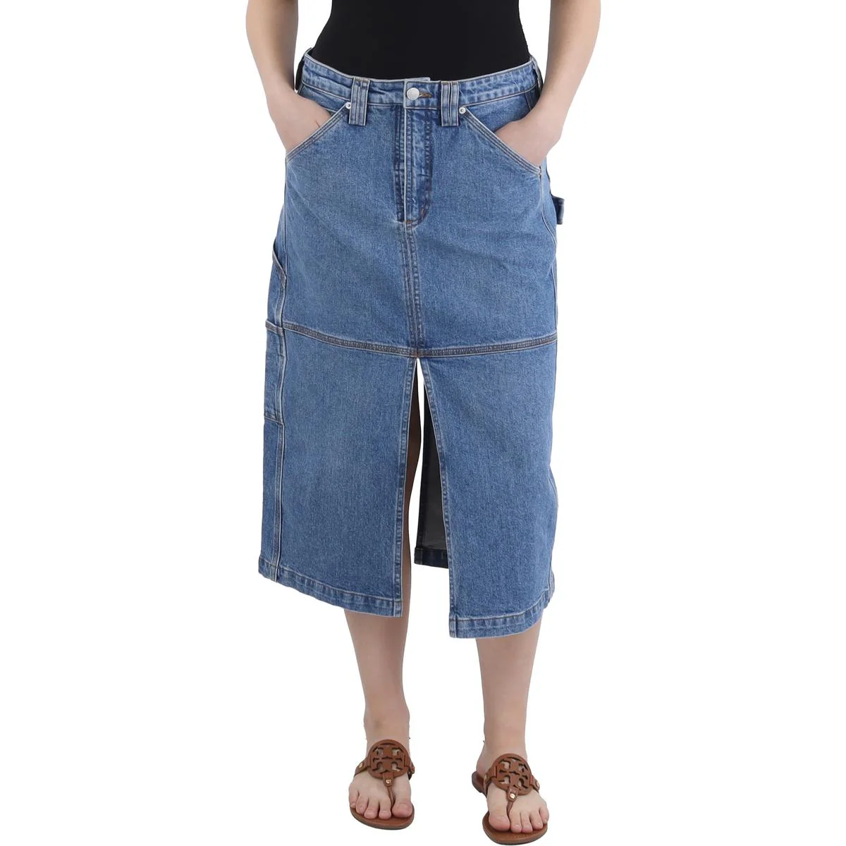 Alden Womens Denim Denim Skirt