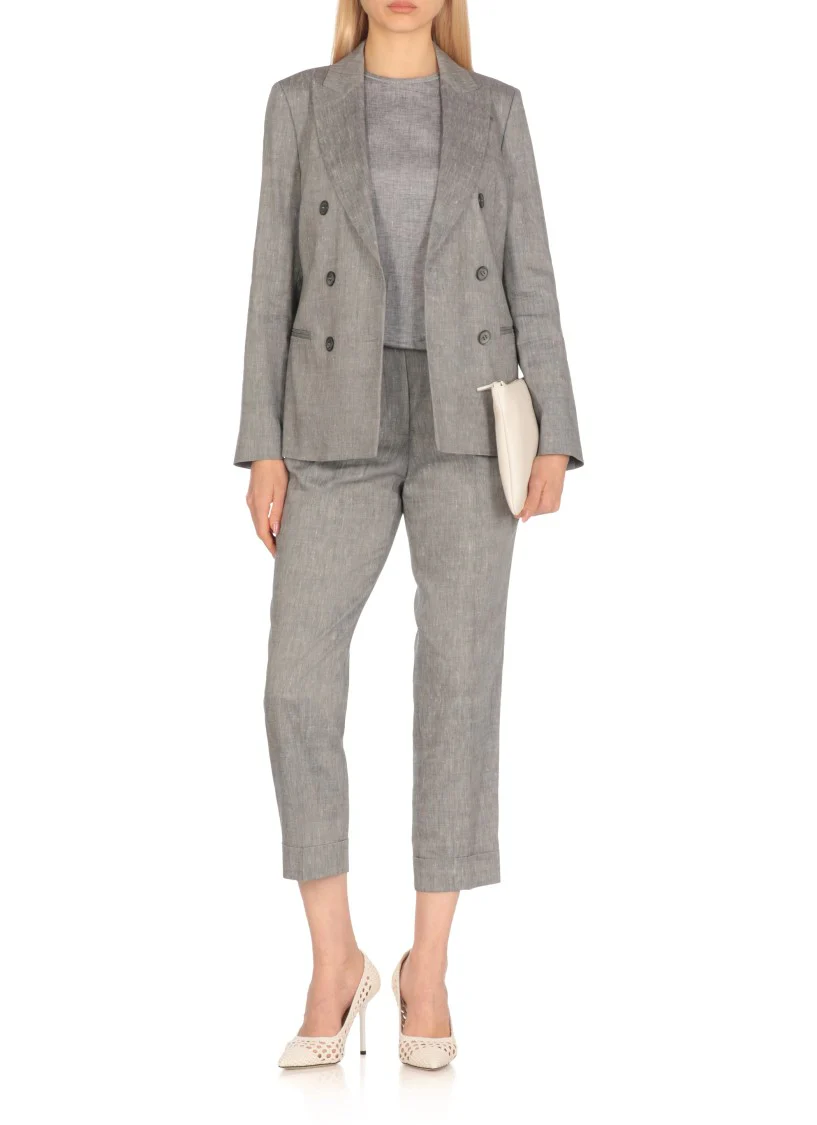 Grey Double Breasted Jacket