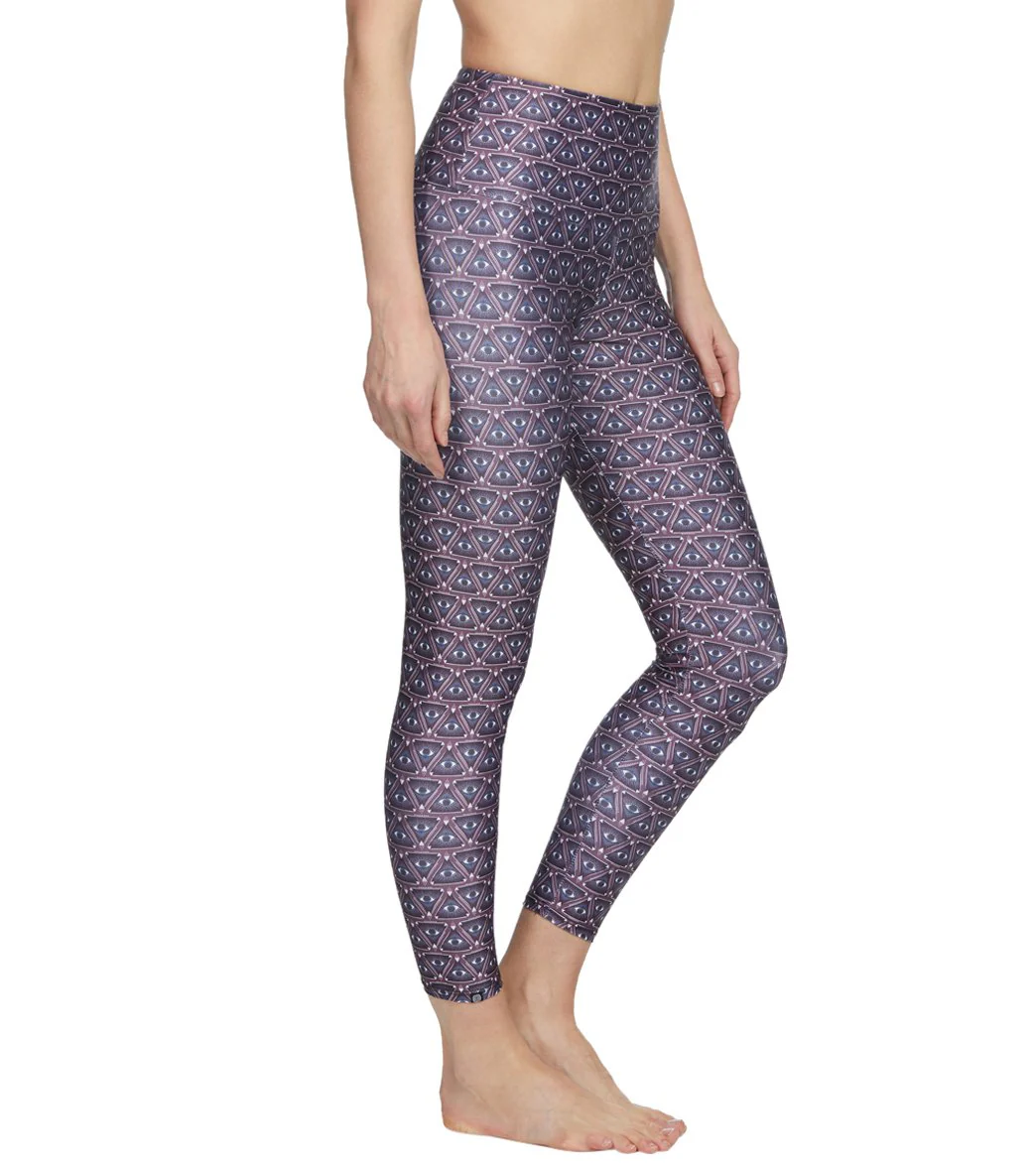 Onzie High Waisted Basic 7/8 Yoga Leggings Awake