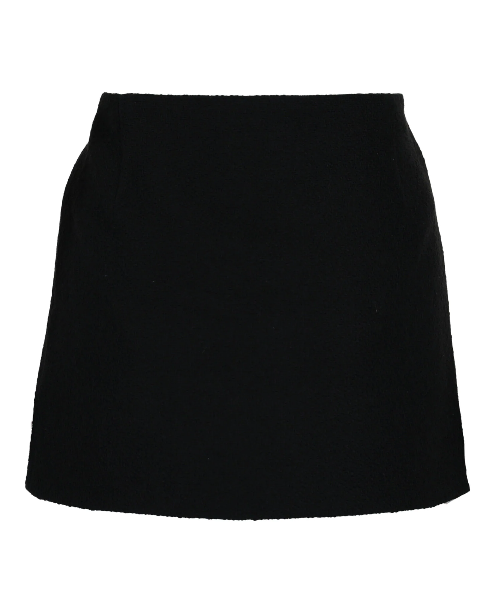 Contrasting-Panel Mini Skirt