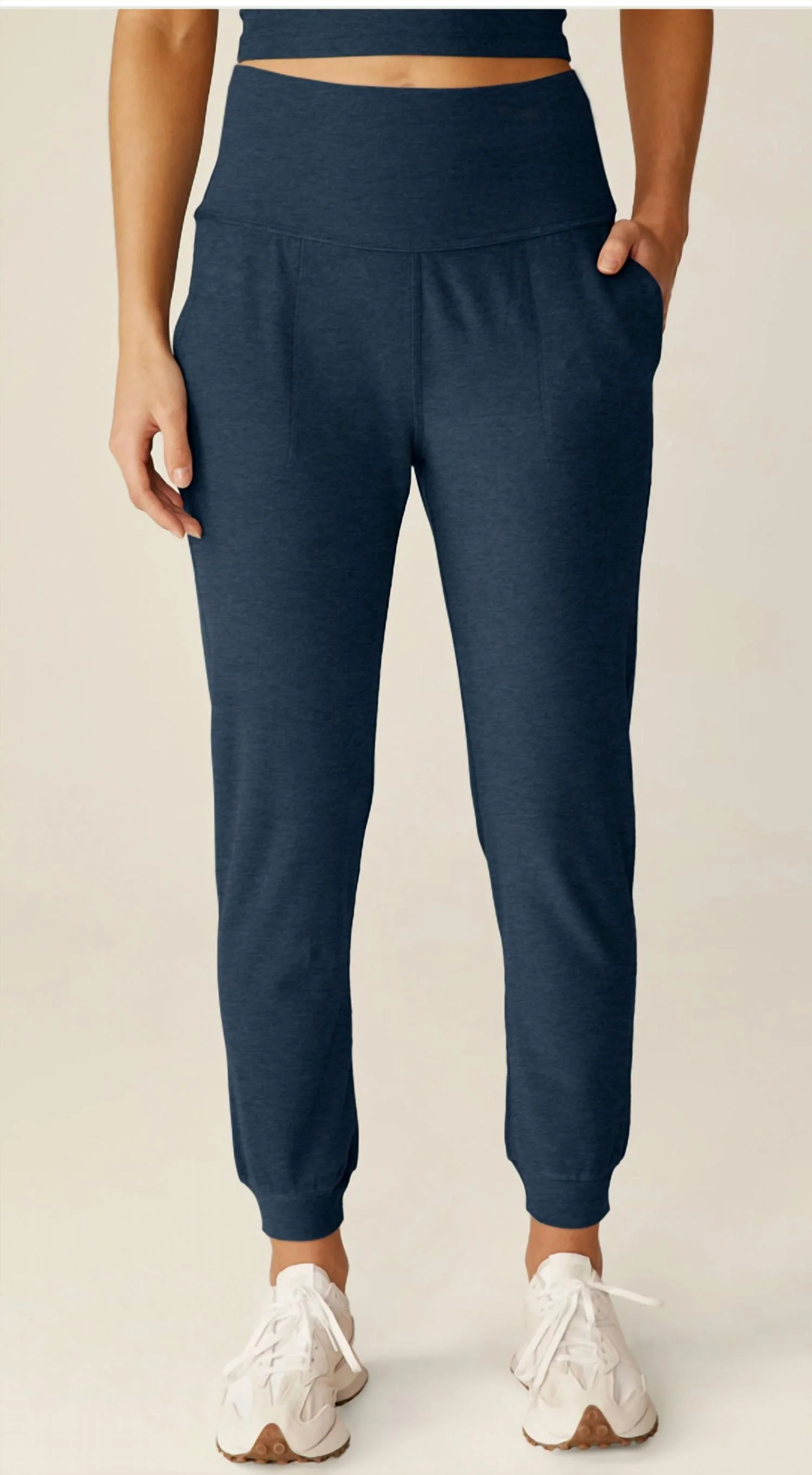 Spacedye Midi Jogger In Nocturnal Navy