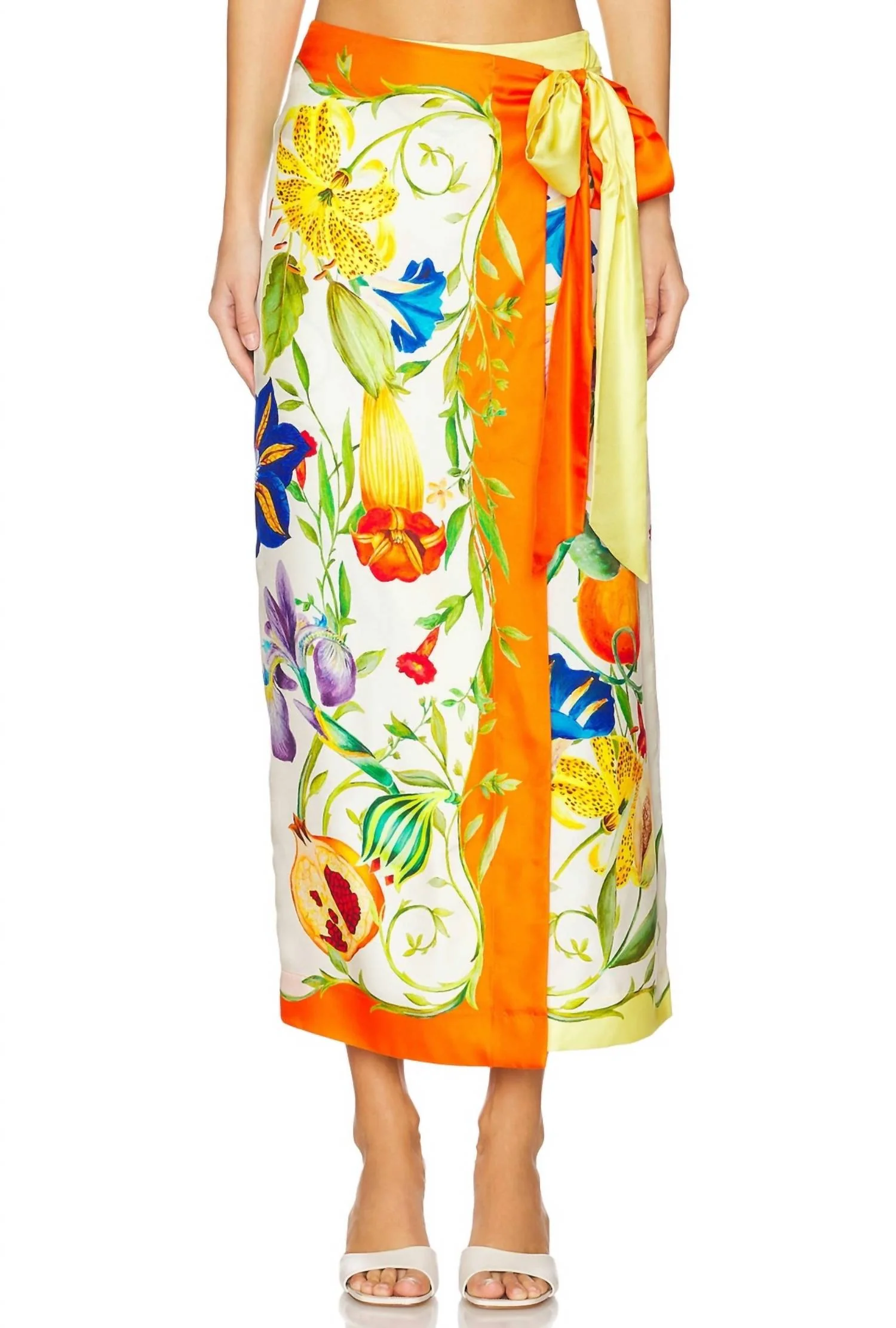 Flores Sarong Skirt In Multi