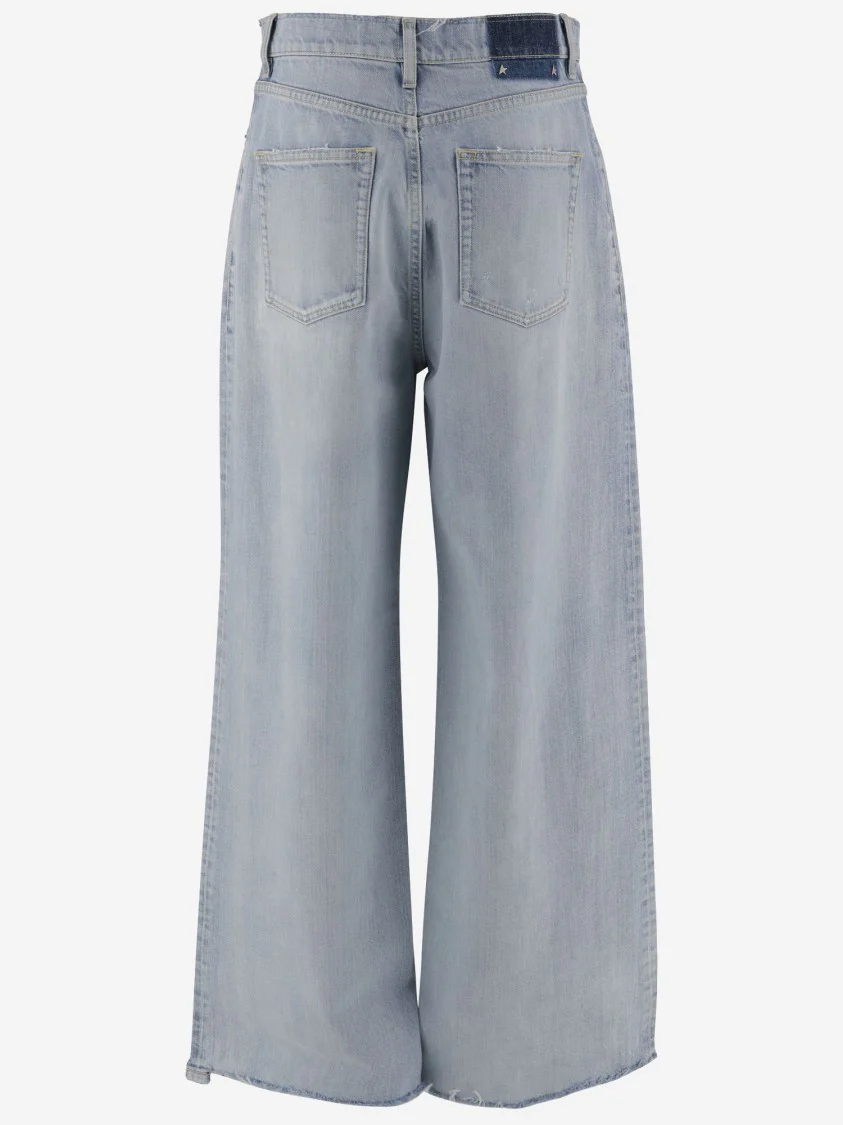 Wide-Leg Cotton Palazzo Pants