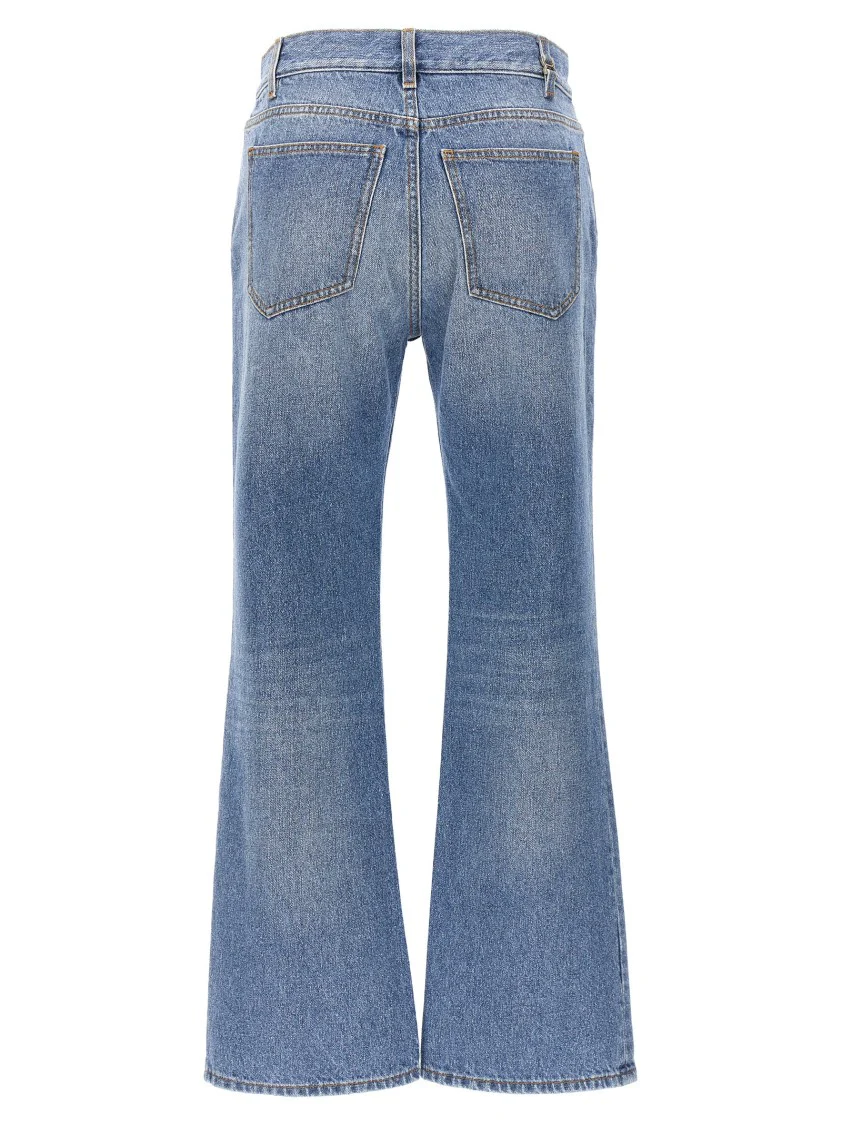 High Waist Blue Denim Jeans