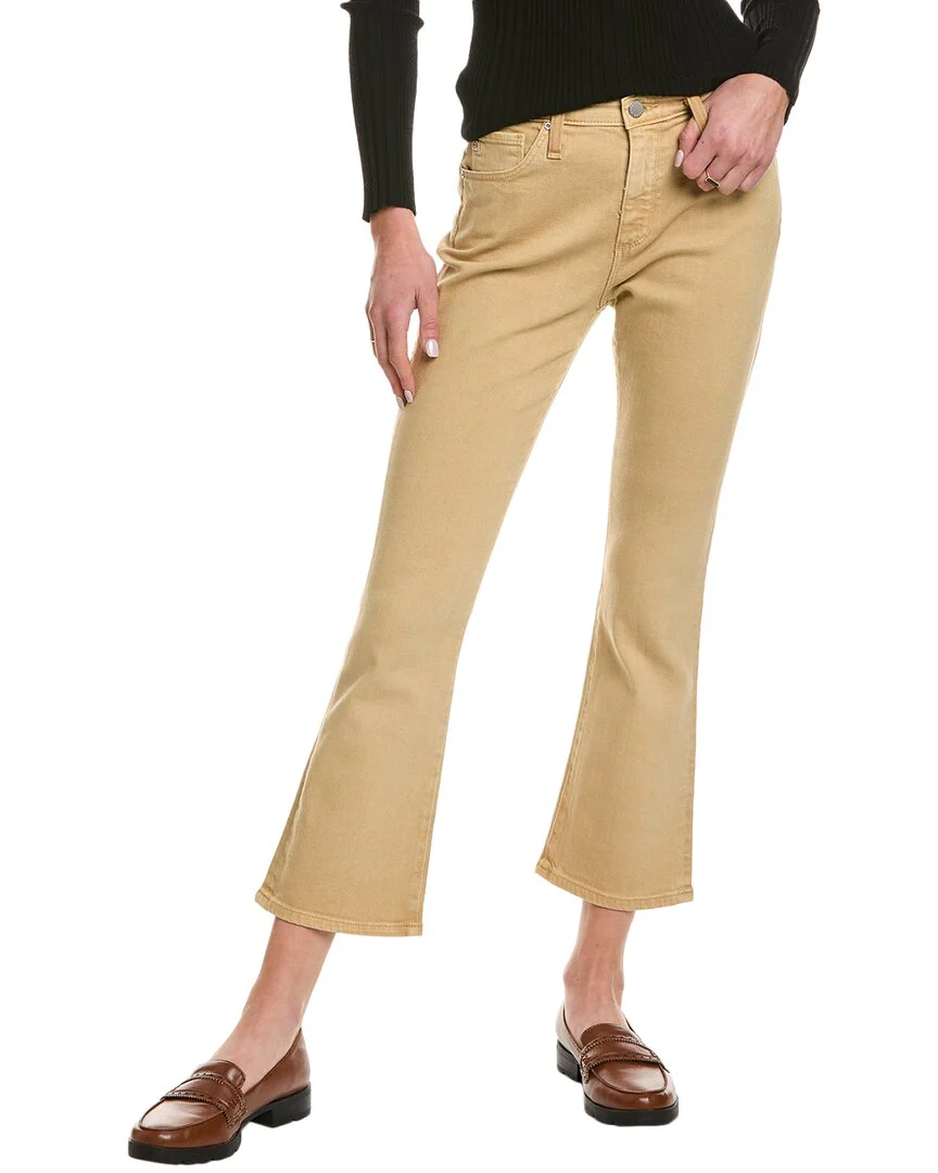 AG Jeans Jodi Sulfur Sandy Pail High-Rise Slim Flare Crop Jean