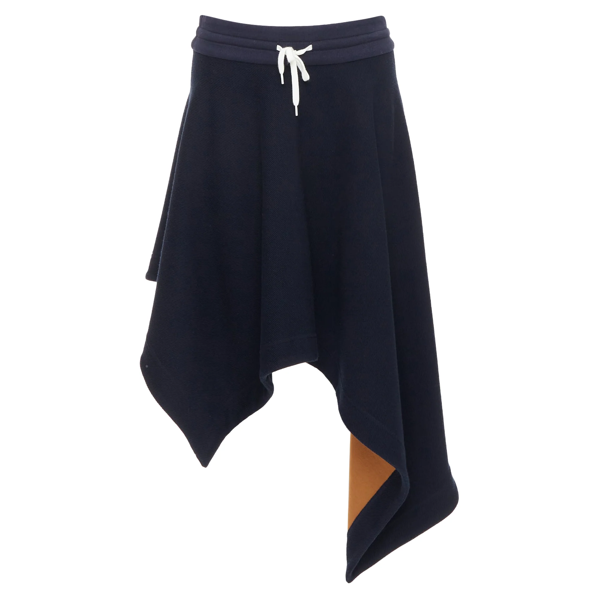 Monse wool blend logo lining asymmetric skirt