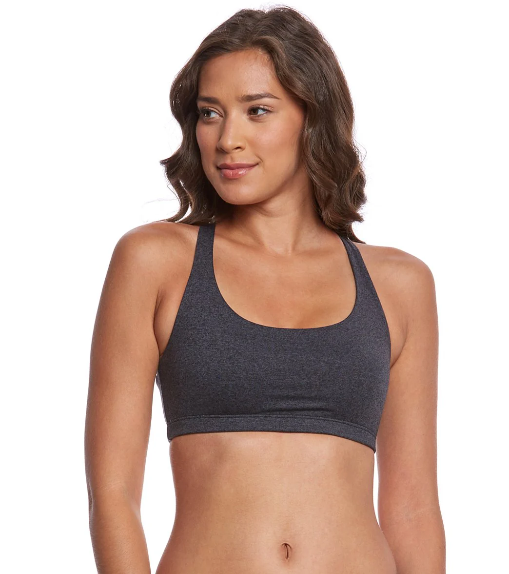 Onzie Chic Yoga Sports Bra Slate Heather
