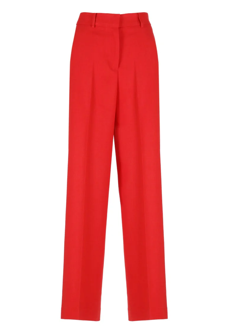 Red Viscose Pants