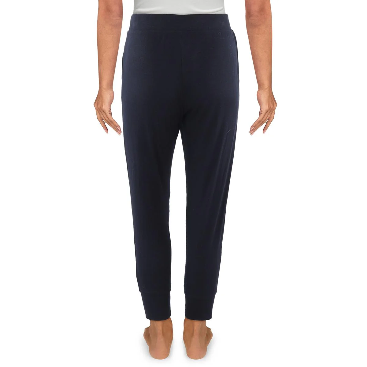 Womens Ribbed Cotton Sleep Pant