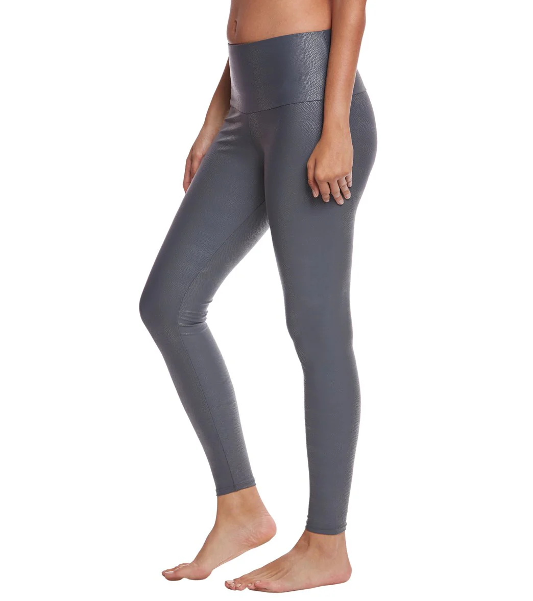 Onzie High Waisted Yoga Leggings Slate Venom