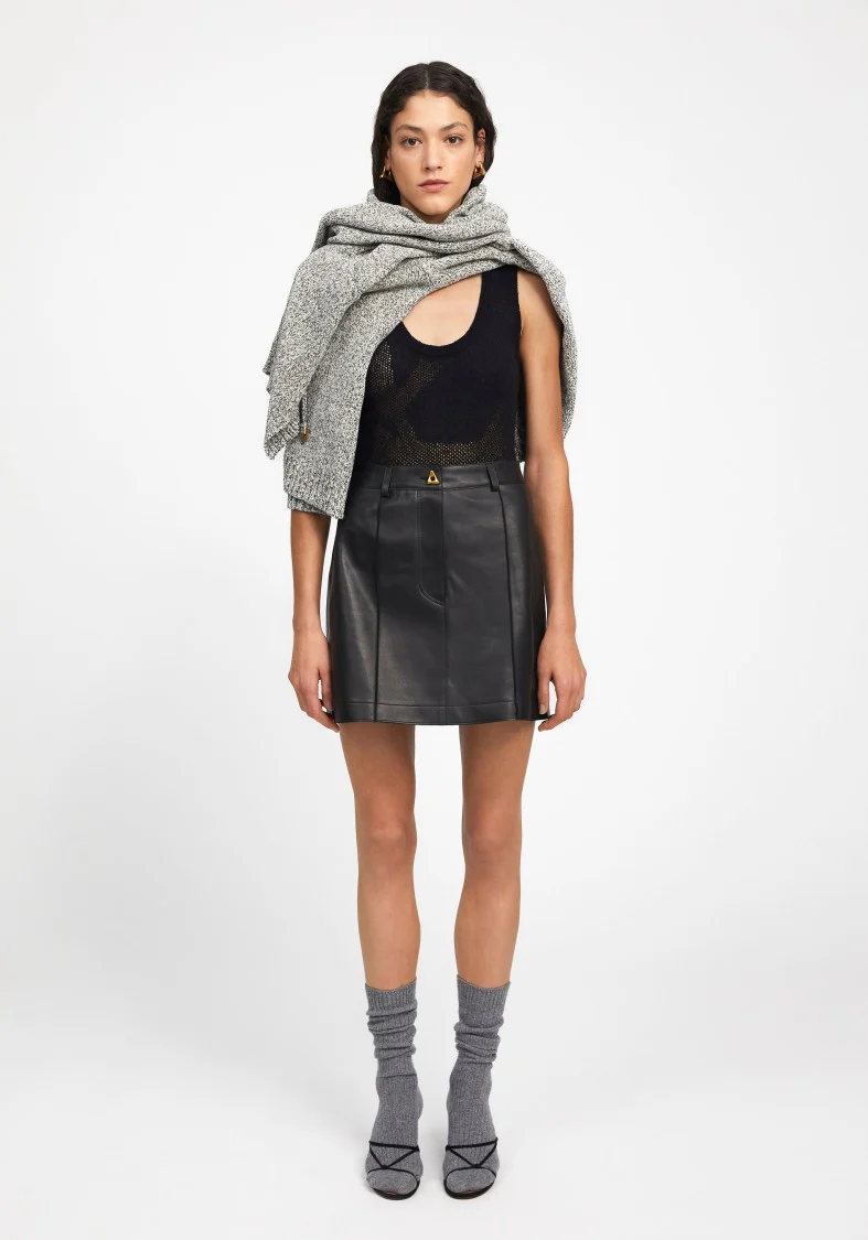 Rudens - Leather Mini Skirt