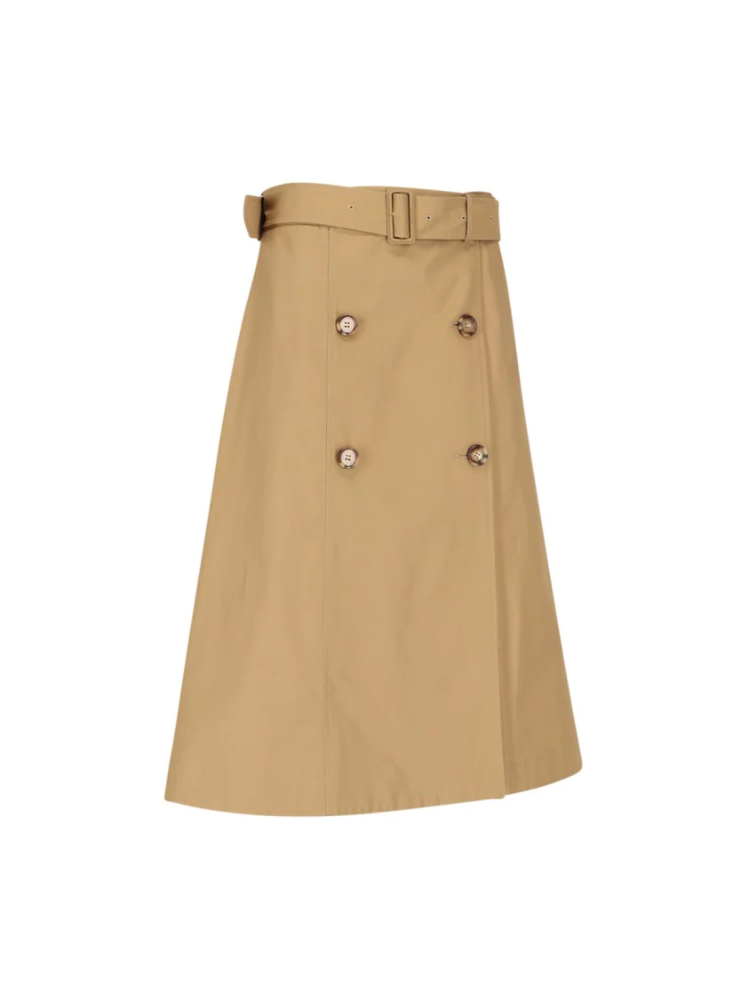 Trench Skirt – Beige