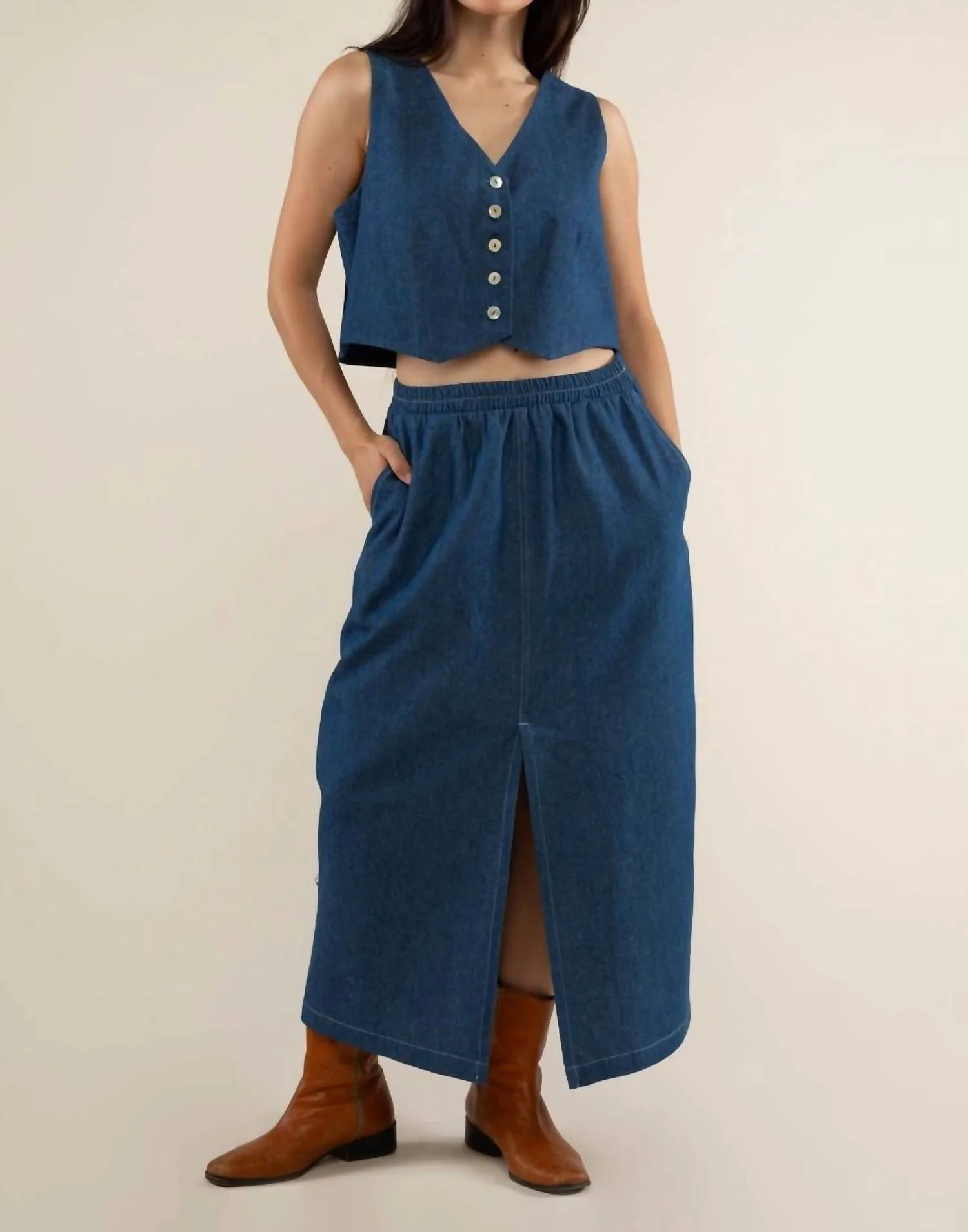 Laney Skirt In Blue