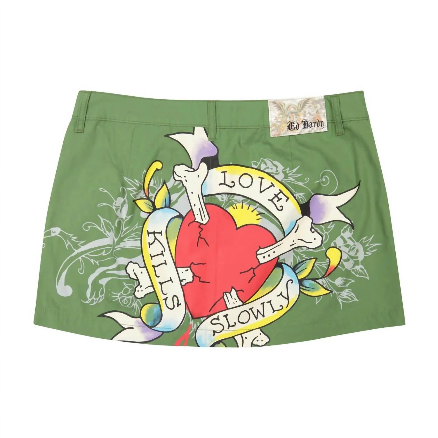 Women's Lks Heart Skirt In Olive