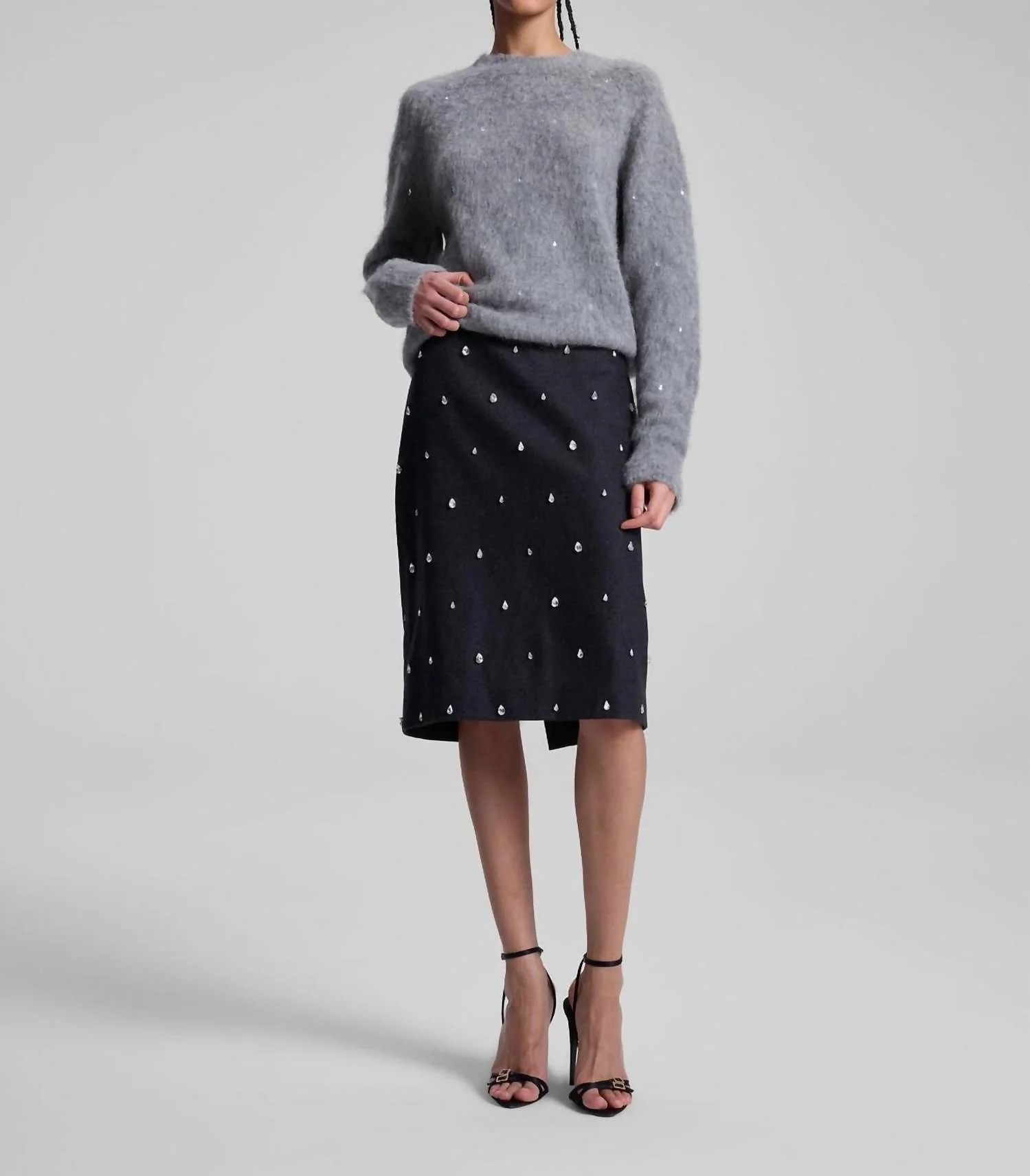 Opal Skirt In Charcoal