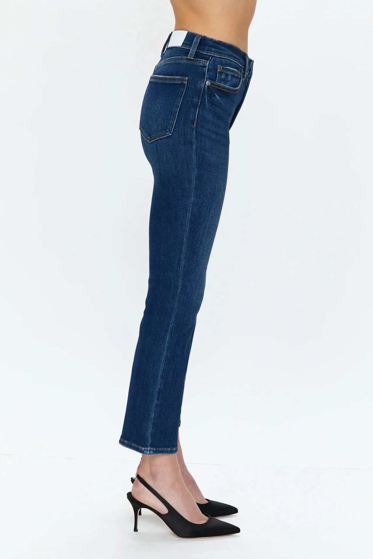 Lennon High Rise Crop Bootcut Jeans In Rosslyn