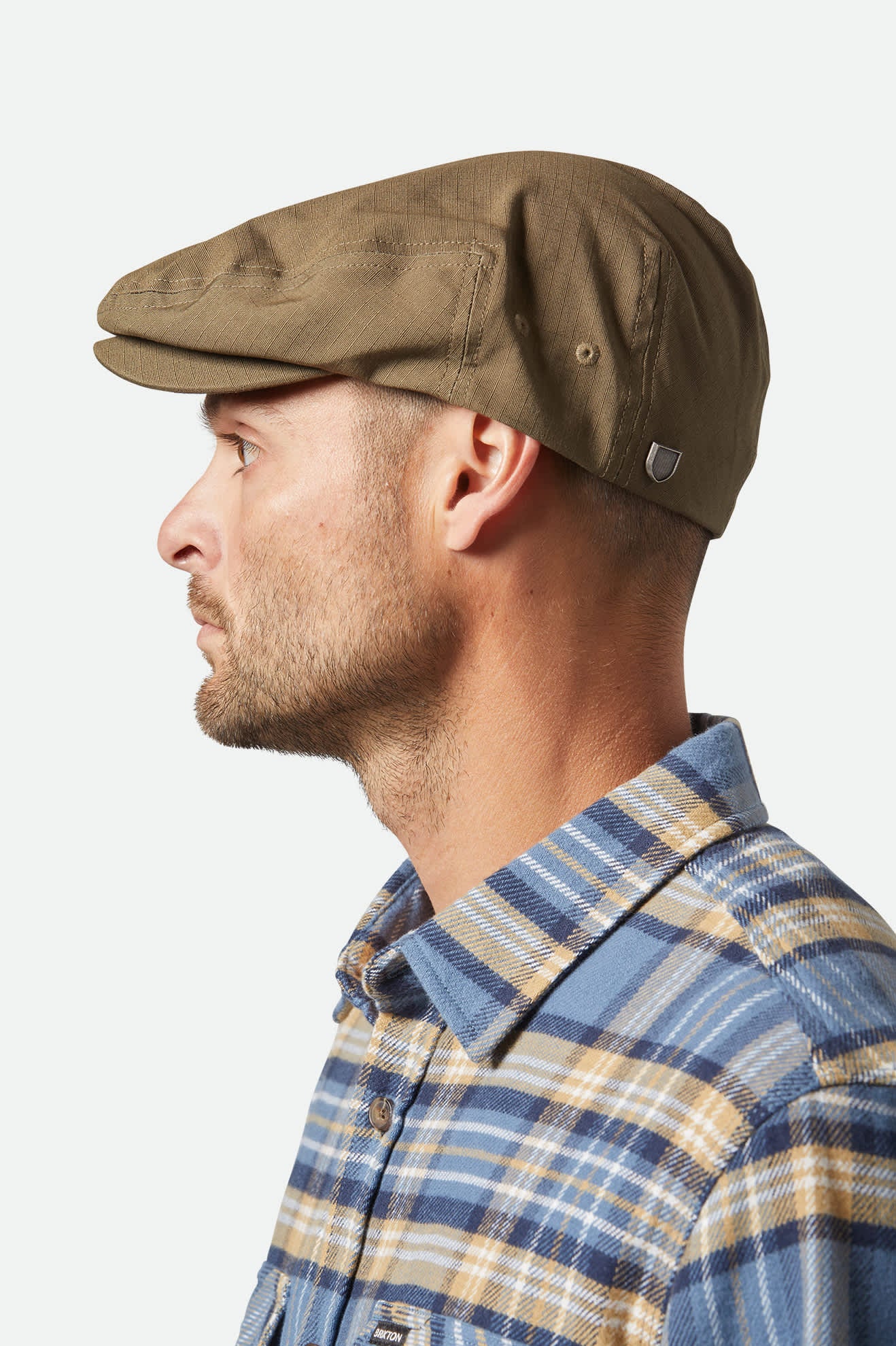 Hooligan Lightweight Flat Cap - Ivy Green Ripstop