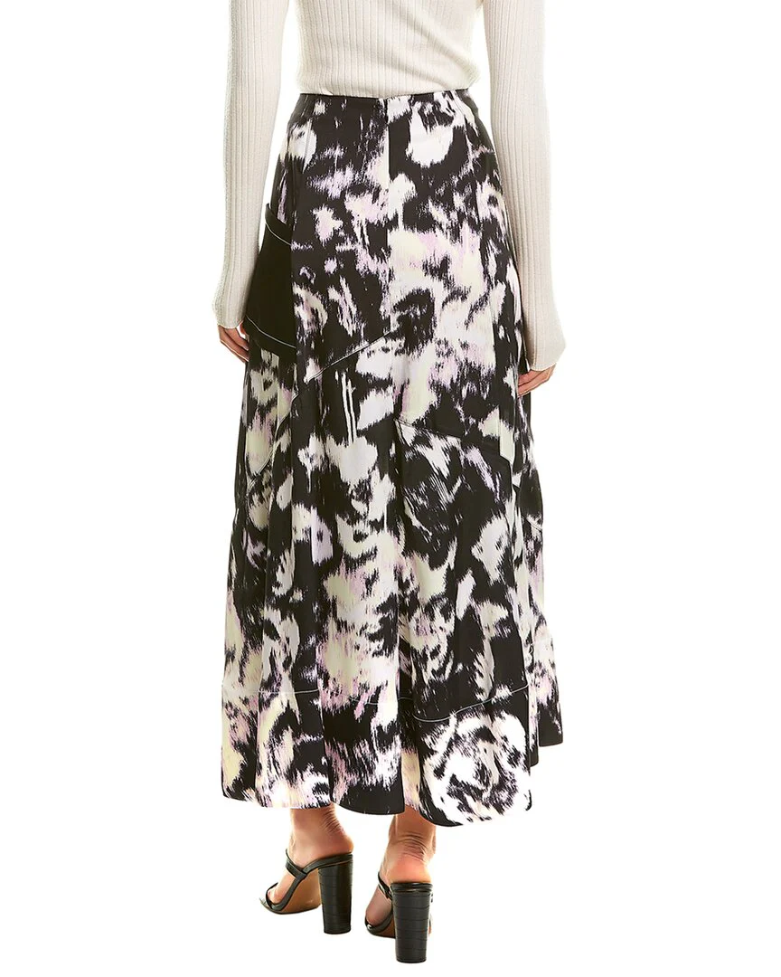 3.1 Phillip Lim Abstract Midi Skirt