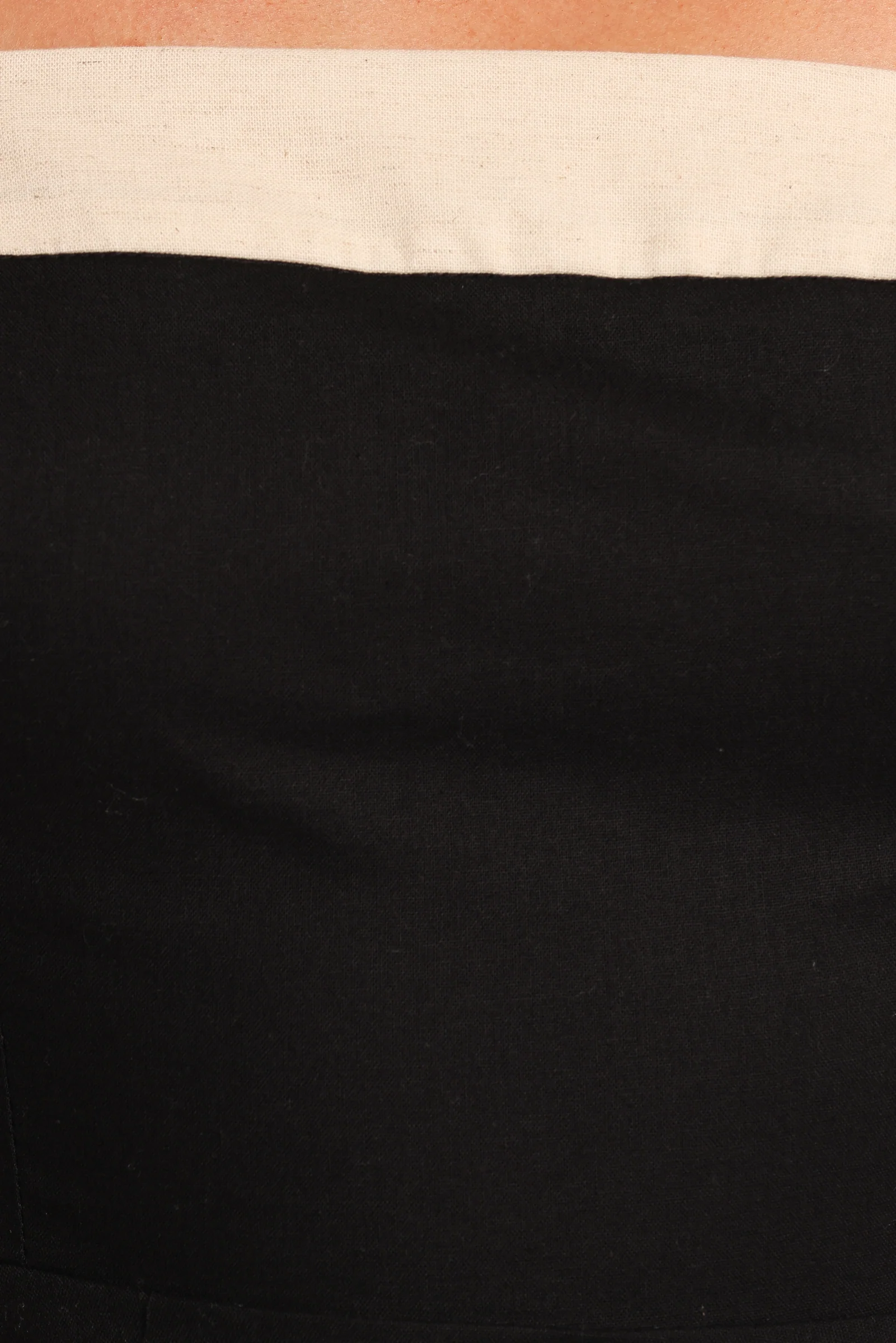 Olinda Mini Dress - Black/Cream